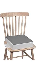 Kalawen Booster Seat for Kitchen Chair, Upgraded 2Pcs PU Washable Straps Safety Buckle Kids Toddler Booster Seat for Table