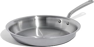 Made In Cookware - 12-Inch Stainless Steel Frying Pan - 5 Ply Stainless Clad - Professional Cookware - Crafted in Italy - Induction Compatible