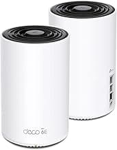 TP-Link Deco XE75 Pro AXE5400 Tri-Band WiFi 6E Mesh System - 2.5G WAN/LAN Port, Covers up to 5500 Sq.Ft, Replaces WiFi Router and Extender, AI-Driven Mesh, New 6GHz Band, 2-Pack