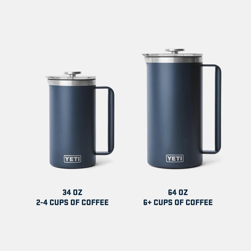 YETI Rambler French Press Coffee Maker, with GroundsControl Filter