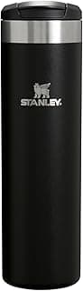 Stanley AeroLight Transit Bottle 20 oz | Locking Drink Through Lid | Leak Resistant Water Bottle or Coffee Travel Mug | Lightweight Insulated Stainless Steel | BPA-Free | Black