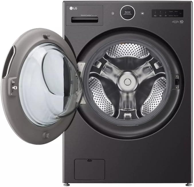 LG WM6998HBA Ventless Washer/Dryer Combo LG WashCombo All-in-One 5.0 cu. ft. Mega Capacity with Inverter HeatPump Technology and Direct Drive Motor