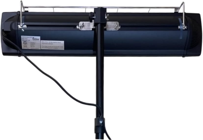 Dr Infrared Heater DR-338 Carbon Infrared Patio Heater with Tripod, Black, 23x40 Inches