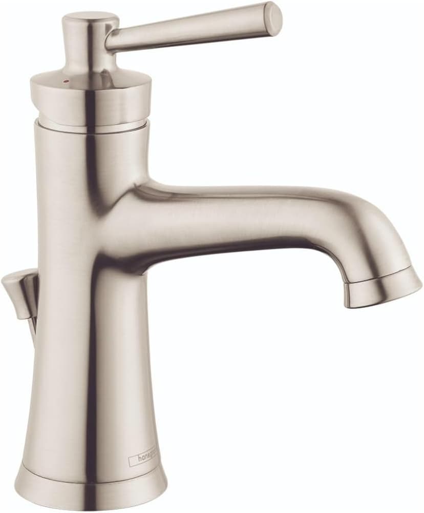 hansgrohe Joleena Transitional 1-Handle 1 8-inch Tall Bathroom Sink Faucet in Brushed Nickel, 04771820, 1.2 GPM