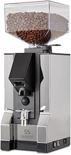 Eureka Mignon Silenzio 55 Espresso Grinder | 55mm Burrs | Stepless | Timed Dosing | Chrome