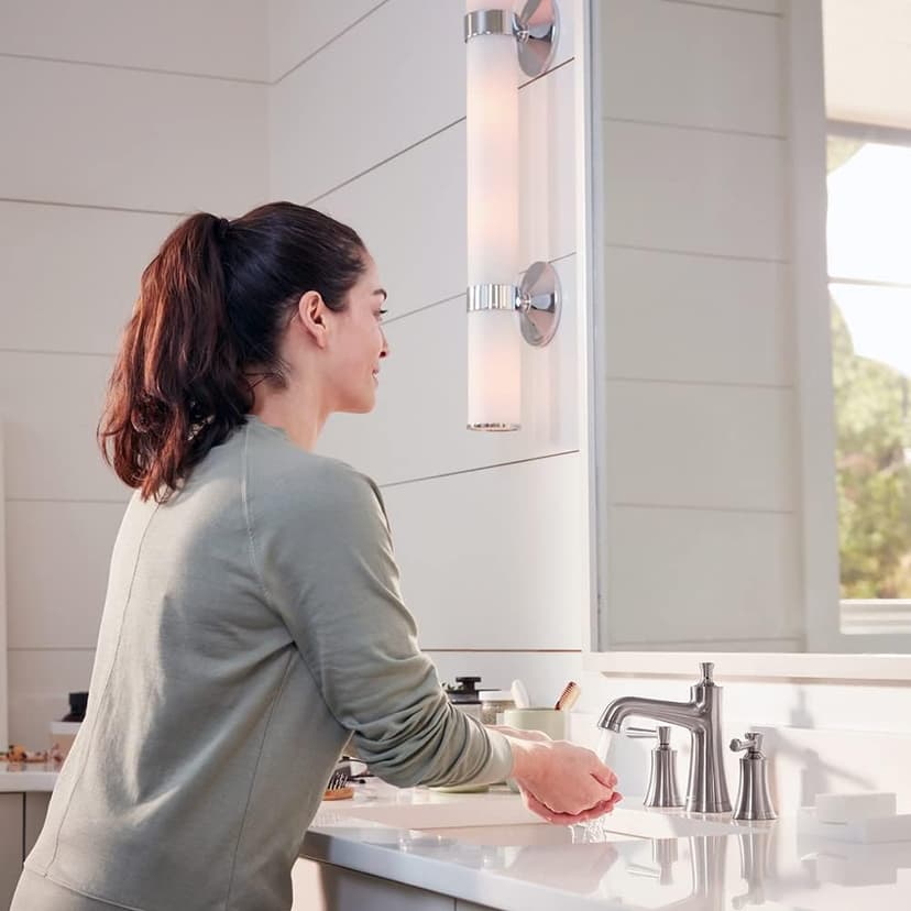 hansgrohe Joleena Transitional 2-Handle 3 7-inch Tall Bathroom Sink Faucet in Brushed Nickel, 04774820