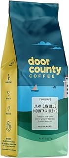 Door County Coffee Jamaican Blue Mountain Blend Non-Flavored - 10 oz Bag - Medium Roast - 100% Arabica - Jamaican Blue Mountain Blend
