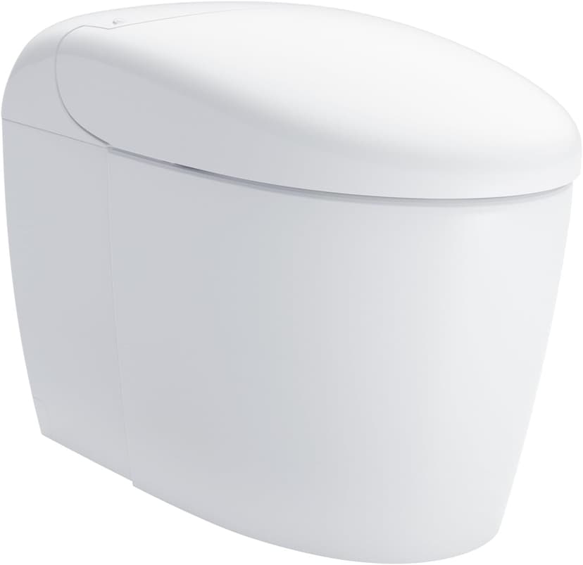 TOTO NEOREST RS Dual Flush 1.0 or 0.8 GPF Toilet with Intergeated Bidet Seat & EWATER+, Cotton White - MS8341CUMFG#01