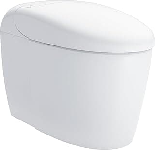 TOTO NEOREST RS Dual Flush 1.0 or 0.8 GPF Toilet with Intergeated Bidet Seat & EWATER+, Cotton White - MS8341CUMFG#01