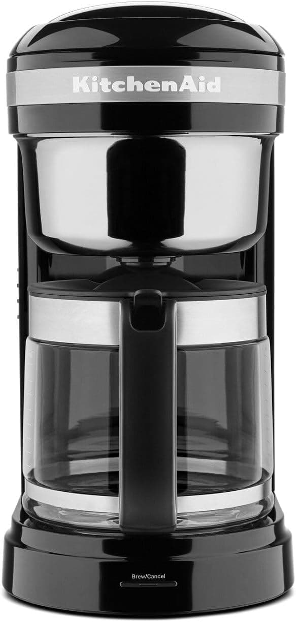 KitchenAid KCM1209OB Coffee Maker, 12 cup, Onix Black, 12 Cup Drip Coffee Maker with Warming Plate