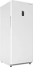 Hamilton Beach HZ8971 17 cu ft Upright Convertible Fridge/Freezer-Frost Free-Reversible Door-Removable Glass Shelves-LED Interior Light, White