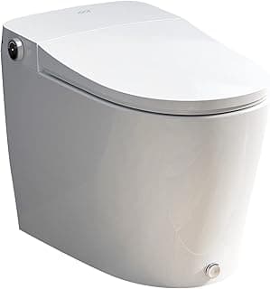 HOROW Upgraded Integrated Smart Toilet, Premium Automatic Power Flush One Piece Toilets with Power Flush Core & Intelligent Chip Built in, Heated Bidets Seat with Instant Warm Water