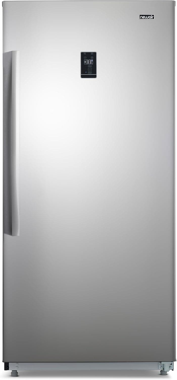 Newair 13.8 cu. ft. Upright Freezer, Fridge Freezer Convertible, Garage Ready Refrigerator, Frost Free Freezer with Door Alarm, Stand up Deep Freezer, Garage Freezer with LED Light