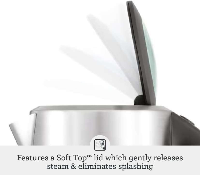 Breville BKE700BSS Soft Top Pure Hot Water Kettle, 7 Cup, Brushed Stainless Steel