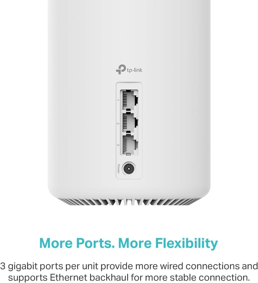 TP-Link Deco XE75 AXE5400 Tri-Band WiFi 6E Mesh System - Wi-Fi up to 7200 Sq.Ft, Engadget Rated Best Mesh for Most People, Replaces WiFi Router and Extender, AI-Driven Mesh New 6GHz Band, 3-Pack