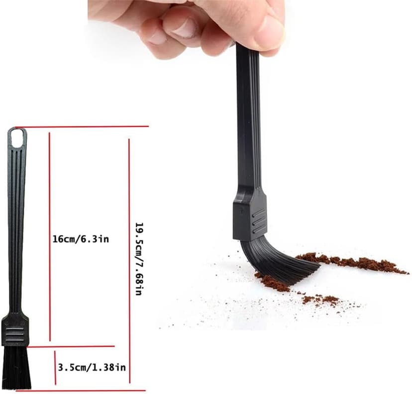 4 Pack Coffee Grinder Brush Espresso Machine Cleaner Tool with Stiff Nylon Bristle Barista Brushes for Dusting Cleaning Coffee Bean Grain Powder Grounds Burr Filter Cup