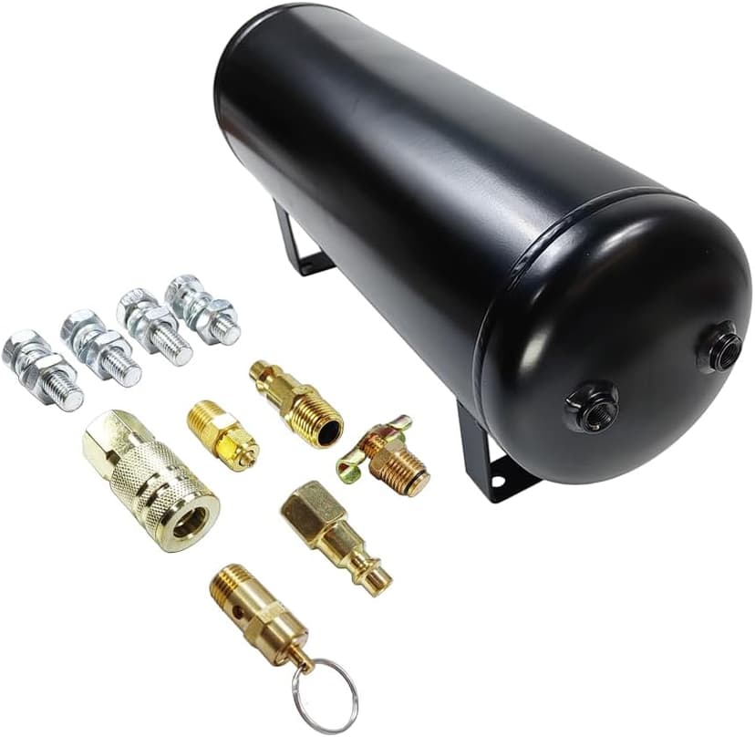 Medium Duty Onboard Air System/Kit 150 PSI Compressor 12V With 2.5 Gallon (9.5 Liter) Train/Air Horn Tank