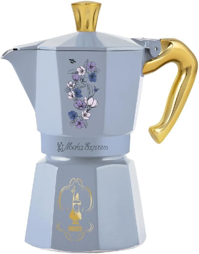 Bialetti – Moka Express Bridgerton: Iconic stovetop Espresso Maker – Official Netflix License, 6 Cups (6 oz.), Aluminum