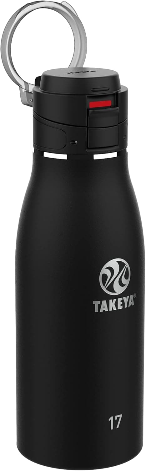 Takeya Traveler Insulated Travel Mug, Leak Proof Lid, 17 Ounce, Onyx