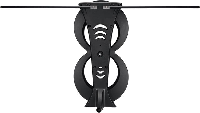 Antennas Direct ClearStream 2MAX Indoor Outdoor TV Antenna, UHF VHF, Multi-Directional, 60+ Mile Range, 4K 8K UHD NEXTGEN TV – w/ 20-inch Mast (Black)