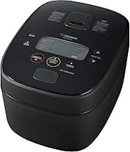 Zojirushi NW-QAC10 5.5-Cup Capacity Flat-Top Induction Cooker and Warmer with Custom Cooking Pan, Double Non-Stick Coating for Easy Clean-Up (Black)