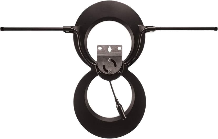 Antennas Direct ClearStream MAX-V Indoor Outdoor TV Antenna, UHF VHF Multi-Directional, 60+ Mile Range, 4K 8K UHD, NEXTGEN TV – w/Wall Bracket(Black)