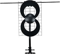 Antennas Direct ClearStream 2V Indoor Outdoor TV Antenna UHF VHF Multi-Directional, 60+ Mile Range, 4K 8K UHD, NEXTGEN TV – w/Reflector, 20-inch Mast