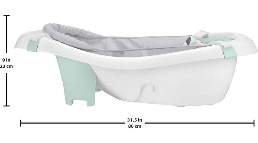 Fisher-Price Baby to Toddler Bath 4-in-1 Sling ‘n Seat Tub with Removable Infant Support and 2 Toys, Climbing Leaves