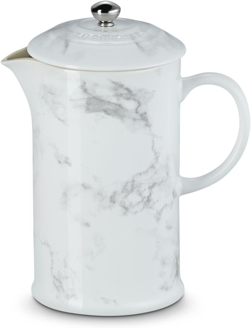 Le Creuset Stoneware 34 oz. French Press, Marble Collection