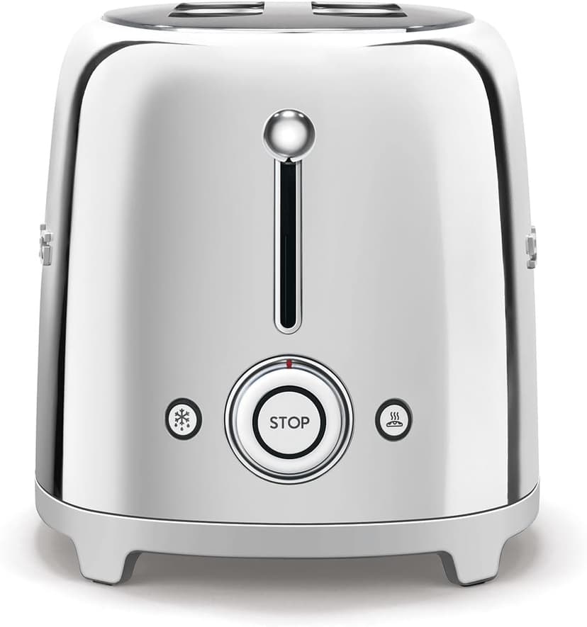 Smeg 50's Retro 4 - slice toaster (Stainless Steel)