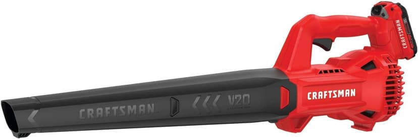 CRAFTSMAN 20V MAX Cordless Leaf Blower Kit with Battery & Charger Included (CMCBL710D1) Red