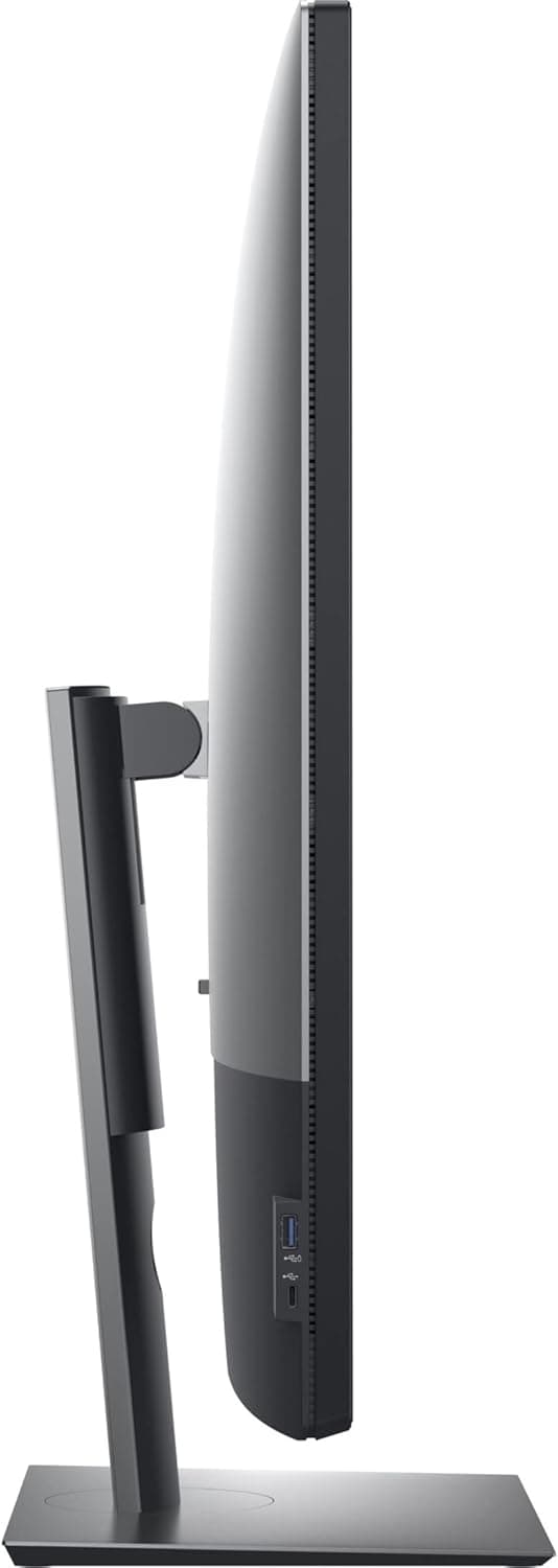 Dell U2720QM 27 Inch UltraSharp 4K UHD, IPS Ultra-Thin Bezel Monitor (HDMI, DisplayPort, USB-C), VESA Certified, Silver, Black