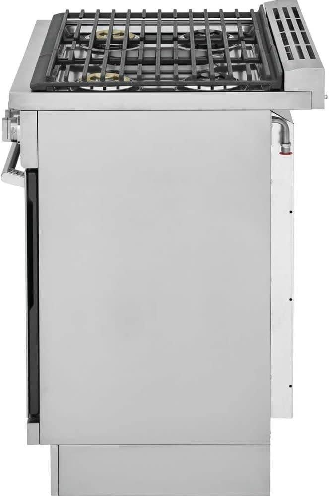 Electrolux ECFD3068A 30 Inch Wide 4.6 Cu. Ft. Free Standing Dual Fuel Range with Dual Brass Power Burners - Stainless Steel