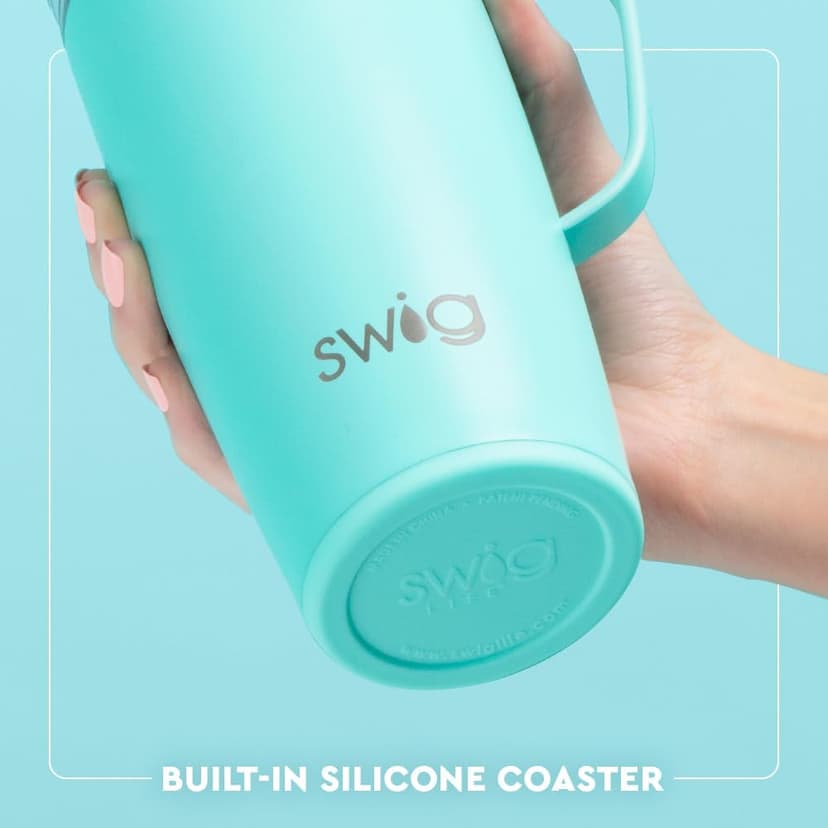 Swig Life 22oz Travel Mug, Insulated Tumbler with Handle and Lid, Travel Coffee Mug, Cup Holder Friendly, Stainless Steel 22 oz Tumbler, Reusable Insulated with Lid (South Carolina)