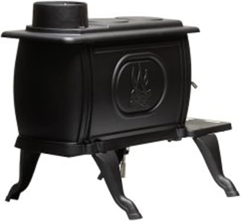 US Stove Company Cast Iron Wood Stove with Cool Touch Safety Handle, Heats up to 54,000 BTUs