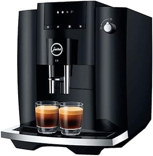 Jura E4 Piano Black Automatic Coffee Machine, 120 volts