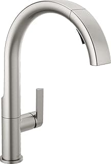 Delta 19824LF-SP Keele Kitchen Faucet, Standard, SpotShield Stainless
