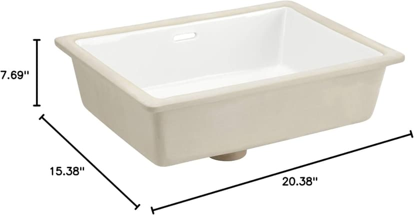 Signature Hardware 453258 Euric 20" Vitreous China Undermount Bathroom Sink
