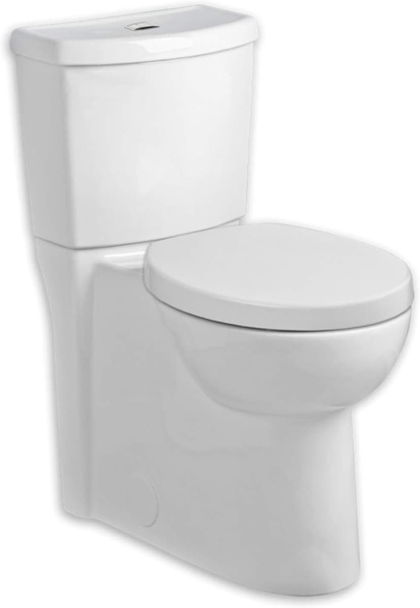American Standard 2794.204.020 Studio Concealed Trapway Dual Flush Right Height Elongated Toilet, White