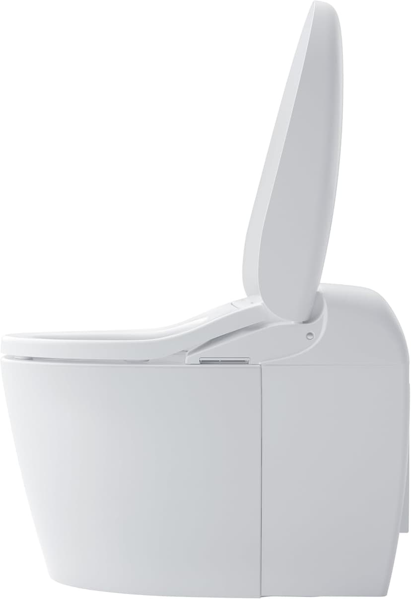 TOTO NEOREST RS Dual Flush 1.0 or 0.8 GPF Toilet with Intergeated Bidet Seat & EWATER+, Cotton White - MS8341CUMFG#01