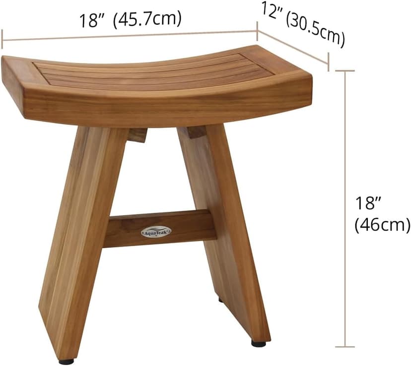 AquaTeak The Original 18" Asia Teak Shower Bench