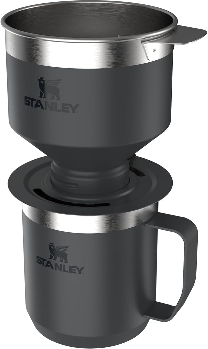 Stanley Perfect Brew Pour Over Set | 12 oz Camp Mug with Lid Included | Drip Coffee Maker with Reusable Filter | Insulated Stainless Steel | BPA-Free | Hammertone Green