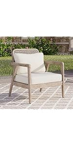 Christopher Knight Home Selma Acacia Rocking Chairs with Cushions, 2-Pcs Set, Teak Finish