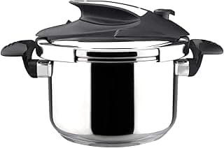 Magefesa Nova 4.2 Qt Stovetop Pressure Cooker – Fast Cooking, Easy Locking, 18/10 Stainless Steel, Induction Compatible, 5 Safety Features, 11.6 PSI