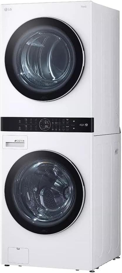 LG WKEX200HWA Compact 2 in 1 Laundry and Dryer Combo 27 Inch Washing machine 6 cycles, Laundry Center, Energy Star Certified, Washtower, Wrinkle Free, Wifi and Turbosteam technology with sensor for