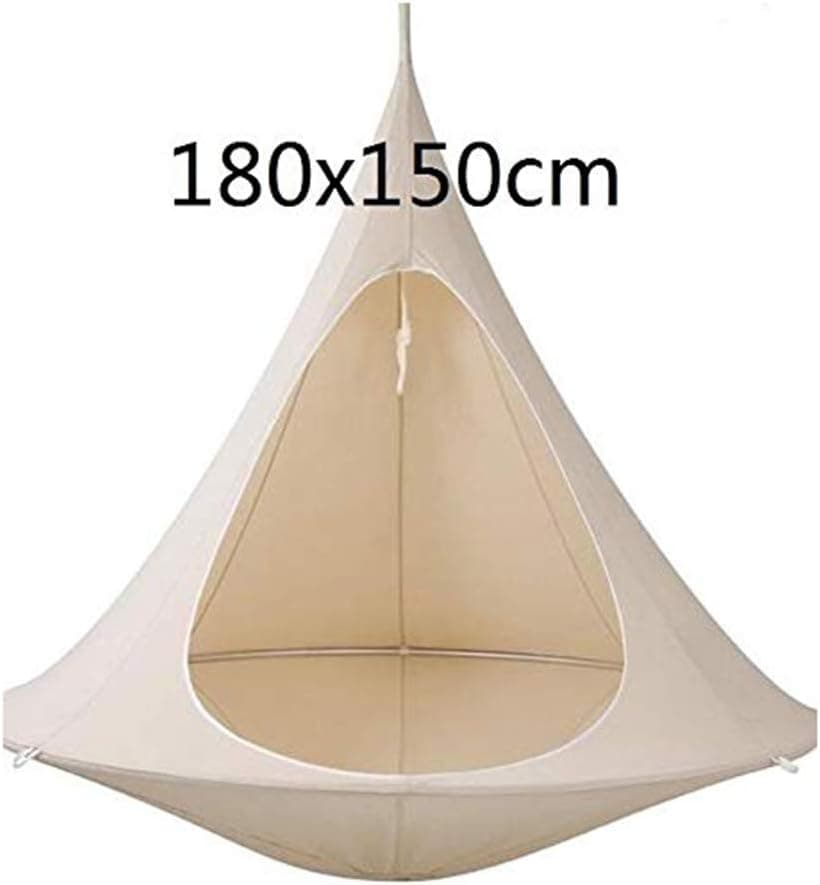 Hanging Swing Chair,UFO Shape Teepee Tree Hanging Silkworm Swing Chair for Kids & Adults Indoor Outdoor Hammock,Orange//406