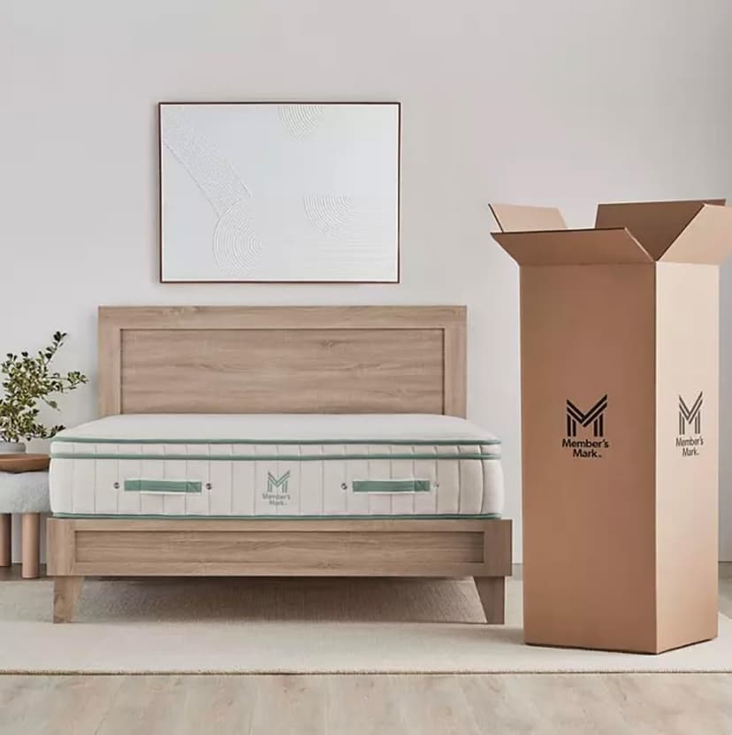 Mark Hotel Premier Medium-Firm Hybrid Mattress with Organic Latex-GOTS‐Certified Organic Cotton and Wool-Handcrafted in USA