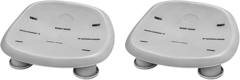 Bestway Coleman Miami AirJet Inflatable Hot Tub with EnergySense Cover, 2-Pack of SaluSpa Spa Seat and 2 Sets of SaluSpa Padded Headrest Pillows