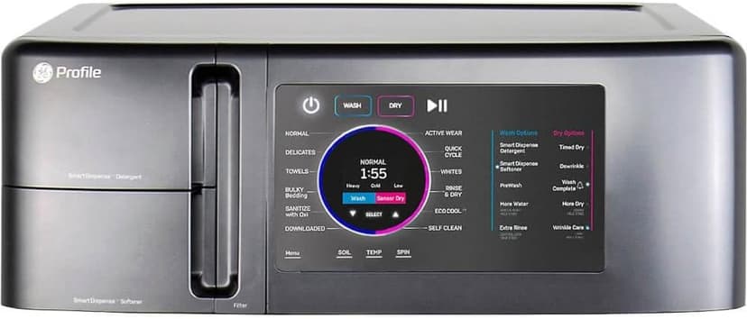 GE Profile PFQ97HSPVDS 28 Inch Smart Front Load Washer/Dryer Combo with 4.8 cu.ft. Capacity, 12 Wash Cycles, 14 Dryer Cycles