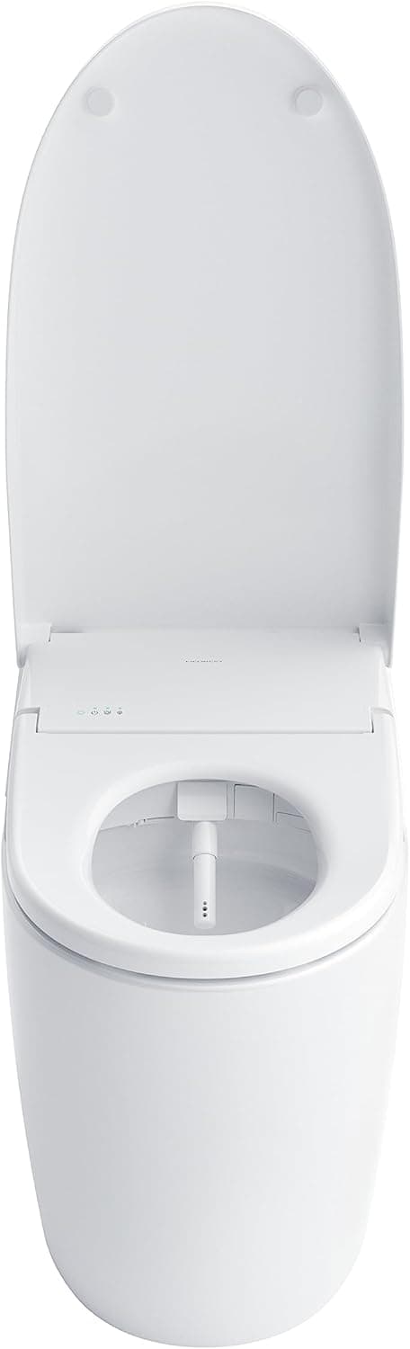 TOTO NEOREST AS Dual Flush 1.0 or 0.8 GPF Toilet with Intergeated Bidet Seat & EWATER+, Cotton White - MS8551CUMFG#01
